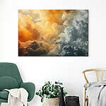 Tableaux Groupe de nuages dans le ciel