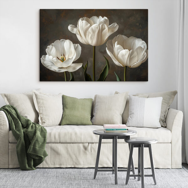 Groupe de fleurs blanches Tableaux Groupe de fleurs blanches