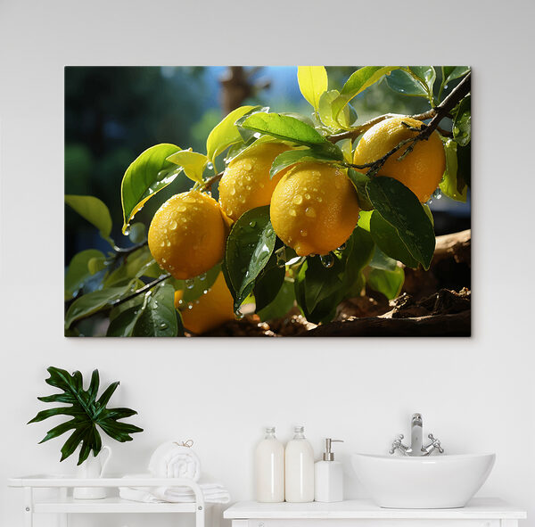 Groupe de citrons sur un arbre Tableaux Groupe de citrons sur un arbre