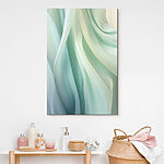 Tableaux Des pastels qui s'écoulent en vagues douces