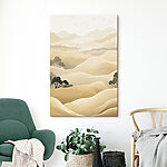 Tableaux Paysage de collines avec des arbres