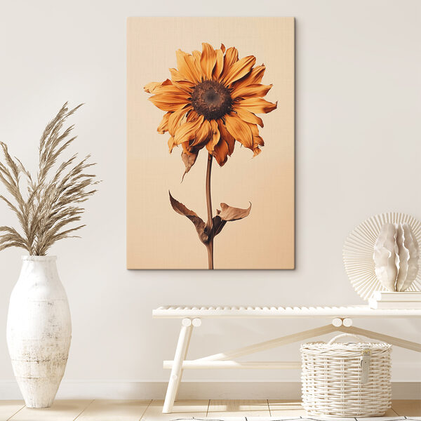 Tournesol avec un centre brun Tableaux Tournesol avec un centre brun