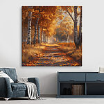 Tableaux Chemin avec des feuilles d'oranger
