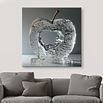 Tableaux Pomme en verre avec tige