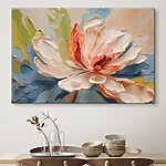 Tableaux Fleur rendue en touches vibrantes.