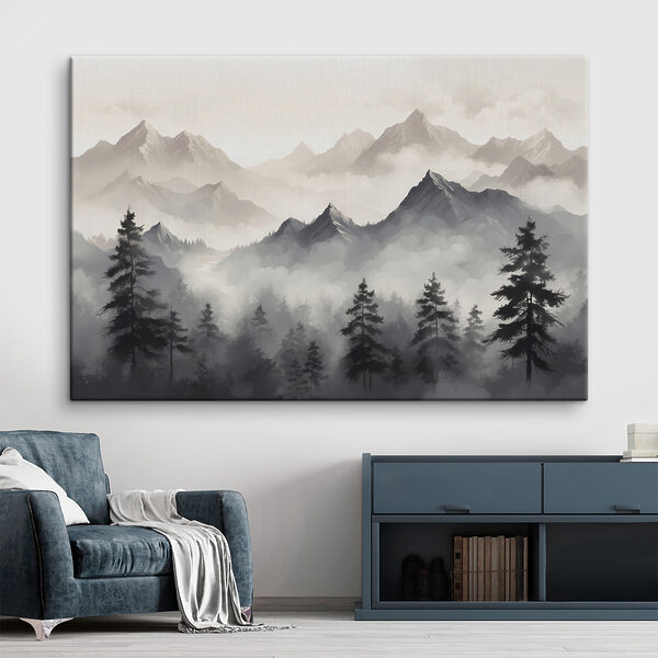 Paysage de montagnes et d'arbres Tableaux Paysage de montagnes et d'arbres