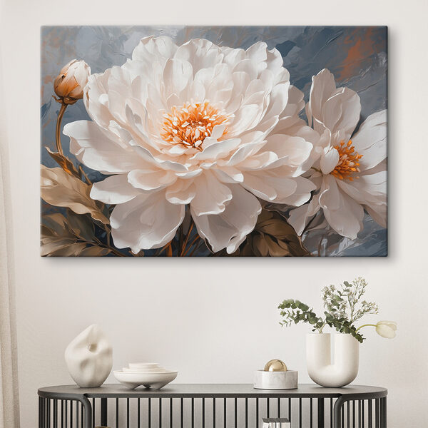 Floraison dans des teintes blanches sereines Tableaux Floraison dans des teintes blanches sereines