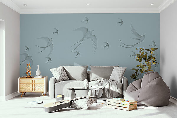 Papier peint Groupe d'oiseaux en vol