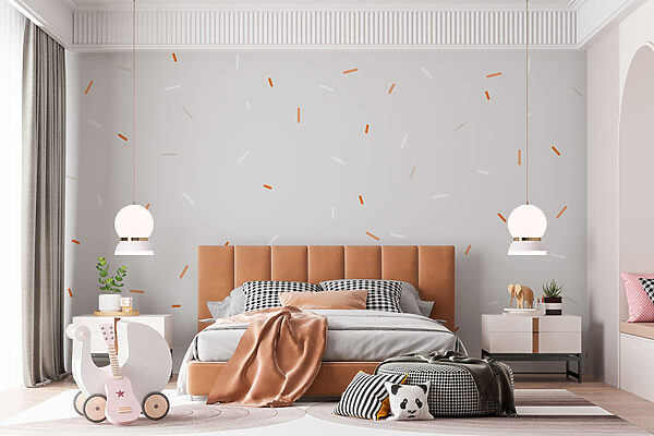 Paillettes blanches et orange sur fond gris Papier peint Paillettes blanches et orange sur fond gris
