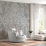 Papier peint Papier peint gris et blanc