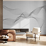 Papier peint Lignes noires et blanches