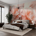Papier peint Roses douces en fleurs