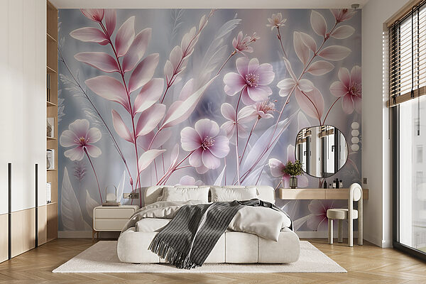 Des pastels doux dans une harmonie florale Papier peint Des pastels doux dans une harmonie florale
