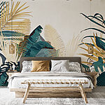 Papier peint Groupe de plantes tropicales