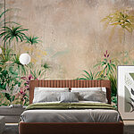 Papier peint Peinture de plantes et de fleurs