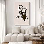Tableaux Dessin d'une femme en maillot de bain