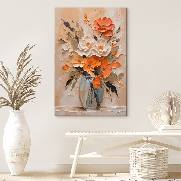 Peinture de fleurs dans un vase Tableaux Peinture de fleurs dans un vase