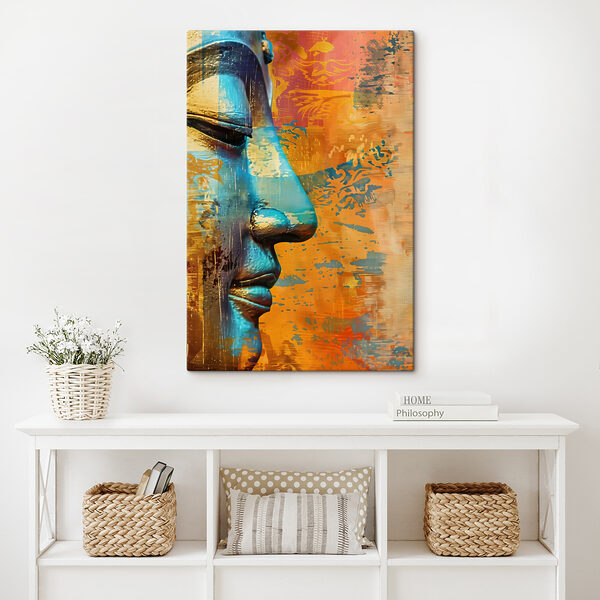 Les teintes de bronze rencontrent un regard serein Tableaux Les teintes de bronze rencontrent un regard serein