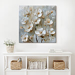 Tableaux Peinture de fleurs blanches