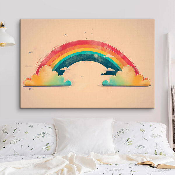 Arc-en-ciel et nuages dans le ciel Tableaux Arc-en-ciel et nuages dans le ciel