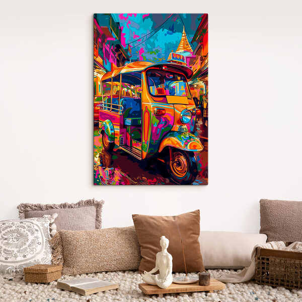 Tuk coloré dans une rue Tableaux Tuk coloré dans une rue