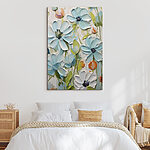 Tableaux Peinture de fleurs sur un mur