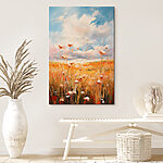 Tableaux Peinture de fleurs dans un champ