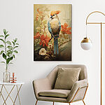Tableaux Oiseau assis sur une branche avec des fleurs