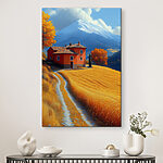 Tableaux Maison dans un champ