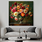 Tableaux Vase de fleurs sur une table