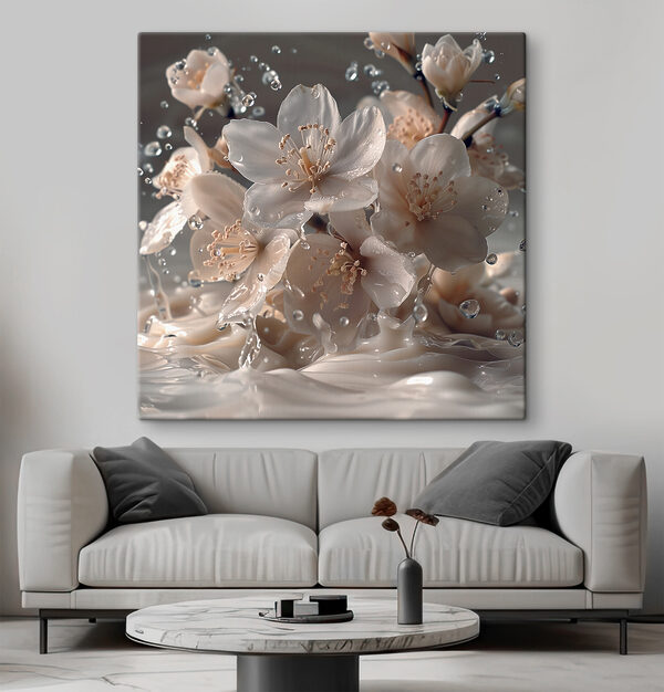 Fleurs dansantes dans les eaux cristallines Tableaux Fleurs dansantes dans les eaux cristallines