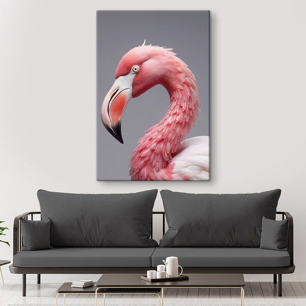 Portrait d'un élégant flamant rose Tableaux Portrait d'un élégant flamant rose