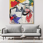 Tableaux Peinture d'une personne avec différentes couleurs
