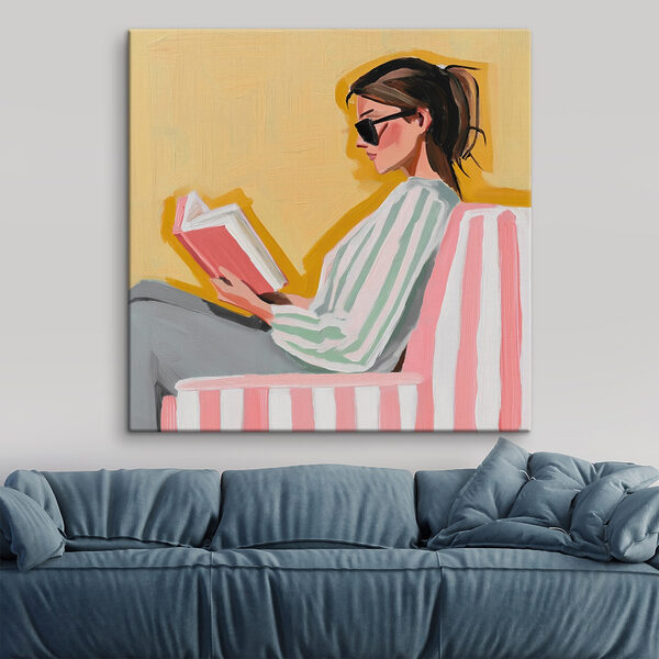 Femme lisant un livre Tableaux Femme lisant un livre