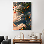 Tableaux Arbre avec des oranges