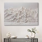 Tableaux Chaîne de montagnes blanches enneigées