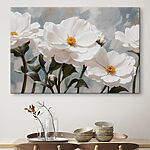 Tableaux Groupe de fleurs blanches