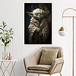 Tableaux Personnage vert en robe de chambre