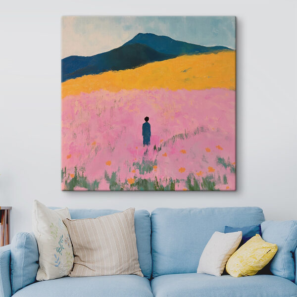 Personne debout dans un champ de fleurs Tableaux Personne debout dans un champ de fleurs