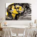 Tableaux Homme et femme s'embrassant