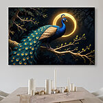 Tableaux Paon sur une branche d'arbre