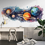 Papier peint Planètes et étoiles dans l'espace