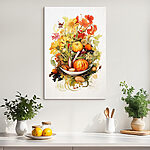 Tableaux Aquarelle de légumes et de fleurs