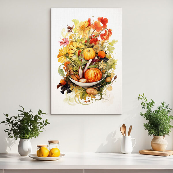 Aquarelle de légumes et de fleurs Tableaux Aquarelle de légumes et de fleurs