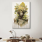 Tableaux Femme avec des fleurs dans les cheveux