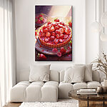 Tableaux Tarte aux fraises sur assiette