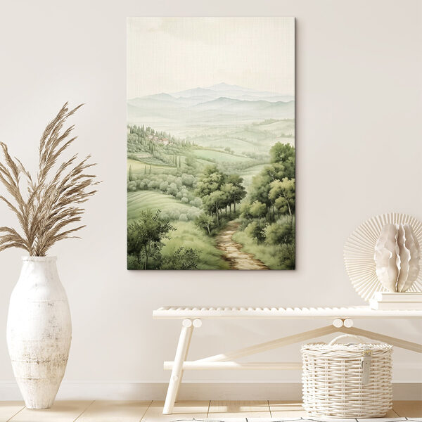 Paysage avec arbres et collines Tableaux Paysage avec arbres et collines