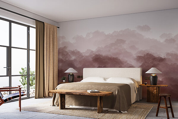 Wall murals Smoke from a cloud Papier peint Wall murals Smoke from a cloud