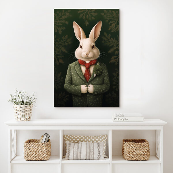 Lapin portant un costume et une cravate Tableaux Lapin portant un costume et une cravate
