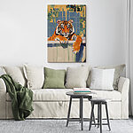Tableaux Tigre dans une baignoire